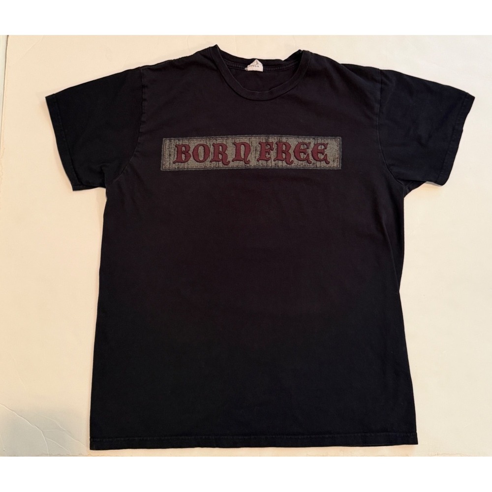 Kid Rock Born Free Tour 2011 American Badass Graphic T-Shirt Black Mens L